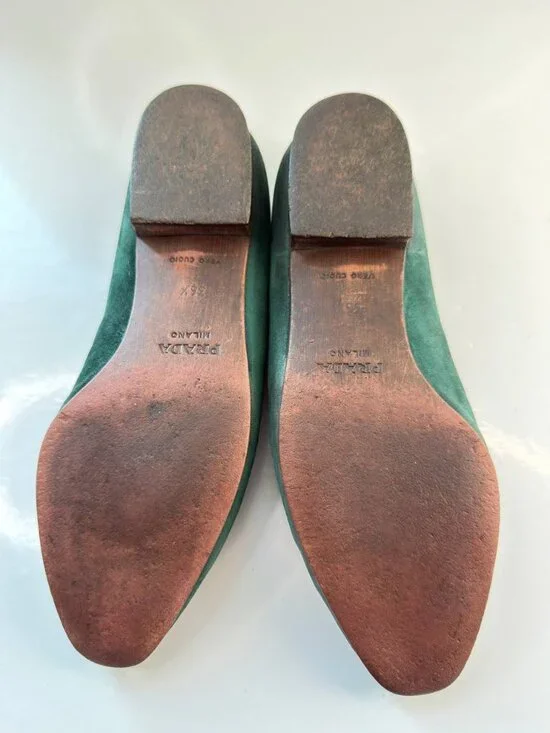 Prada Milano Vintage Suede Ballet Flats – EU 36.5 / US 6.5 - Picture 14 of 14